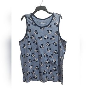 Disney Mickey Mouse Print Tank Top Unisex Adult Size XL GUC